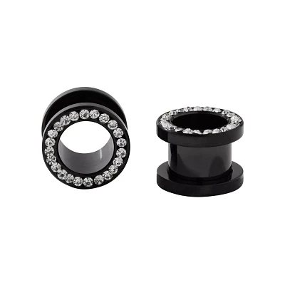CZ Black Tunnel Plugs