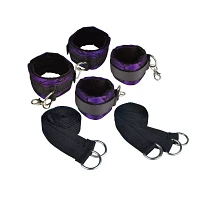 Pleasure Bound Purple Lace Bed Spreader Restraint Set