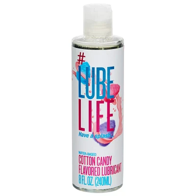 Cotton Candy Flavored Water-Based Lube - 8 oz.