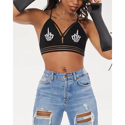 Skeleton Finger Bralette