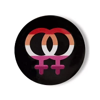 Lesbian Pride Buttons - 4 Pack