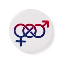 Bisexual Pride Buttons - 4 Pack