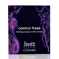 Control Freak Vibrating Strap-On with Remote 5.5 Inch - Hott Love Extreme