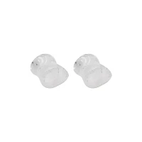 Clear Quartz Teardrop Plugs