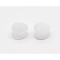 Clear Quartz Teardrop Plugs