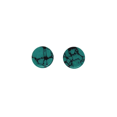 Turquoise-Effect Stone Plugs