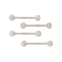 Multi-Pack CZ Titanium Barbells 2 Pair - 14 Gauge