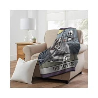 Tarot Card Jack Skellington and Sally Fleece Blanket – The Nightmare Before Christmas