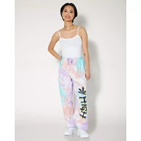 Tie Dye High Weed Leaf Print Sweatpants