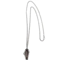 Cross Coffin Locket Chain Necklace