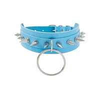 Spiked O-Ring Collar Choker Necklace