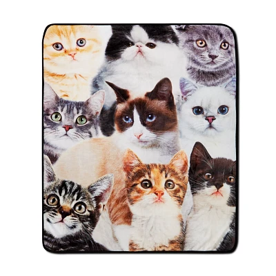 Cat Collage Fleece Blanket