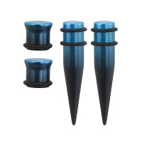 Multi-Pack Blue and Black Tapers and Plugs – 2 Pair