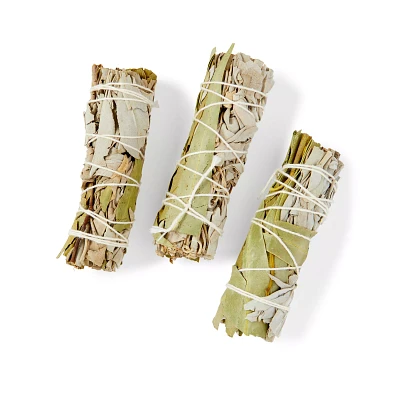 White Sage and Eucalyptus Smudge Sticks - 3 Pack