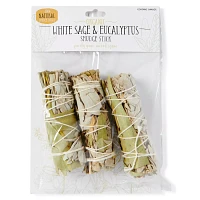 White Sage and Eucalyptus Smudge Sticks - 3 Pack