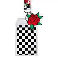Checkered Rose Lanyard
