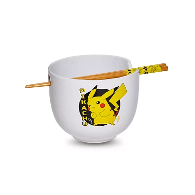 Pikachu Bowl with Chopsticks 20 oz. - Pokémon
