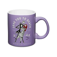Love You To Death Jack Skellington and Sally Coffee Mug 20 oz. - The Nightmare Before Christmas