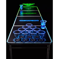 Glowing Green vs Blue Beer Pong Table - 8 ft.