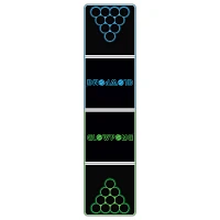 Glowing Green vs Blue Beer Pong Table - 8 ft.