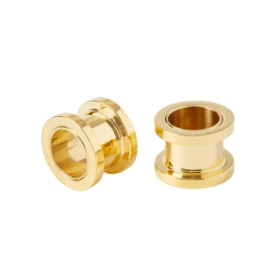 Goldplated Titanium Tunnels