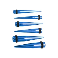 Blue Ear Taper Set – 14 Gauge - 4 Gauge