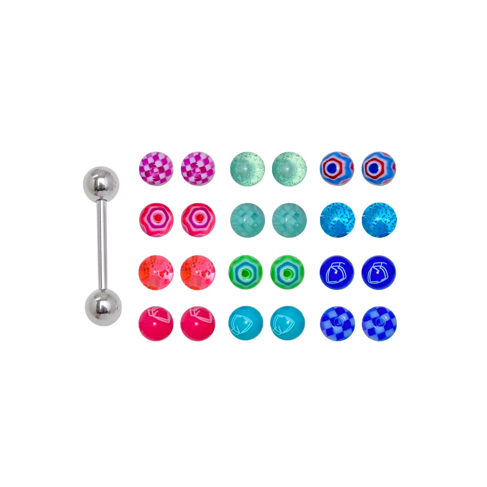 Barbell with Extra Balls 24 Pack - 14 Gauge