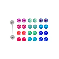 Barbell with Extra Balls 24 Pack - 14 Gauge