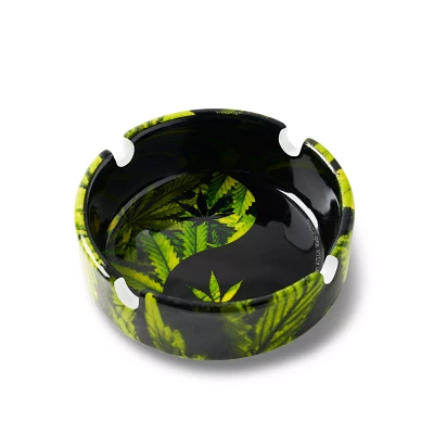 Yin Yang Weed Leaf Ashtray