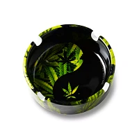 Yin Yang Weed Leaf Ashtray