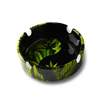 Yin Yang Weed Leaf Ashtray