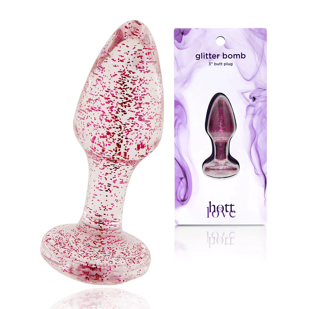 Glitter Bomb Butt Plug 3 Inch - Hott Love