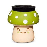 Green Smiling Mushroom Stash Jar - 3 oz.