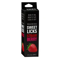 Warming Strawberry Flavored Glide 2 oz. - Sweet Licks
