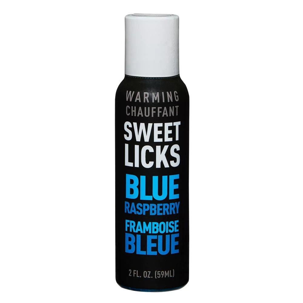 Warming Blue Raspberry Flavored Glide 2 oz. - Sweet Licks