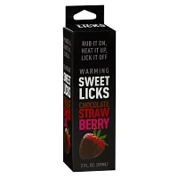 Warming Chocolate Strawberry Flavored Glide 2 oz. - Sweet Licks