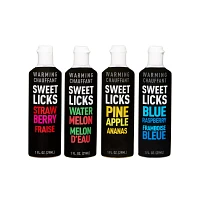 Warming Fruit Flavored Glide Sweet Licks 4 Pack - 1 oz.