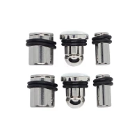 Multi-Pack Silver Plated Plugs 6 Pairs - 14-4 Gauge