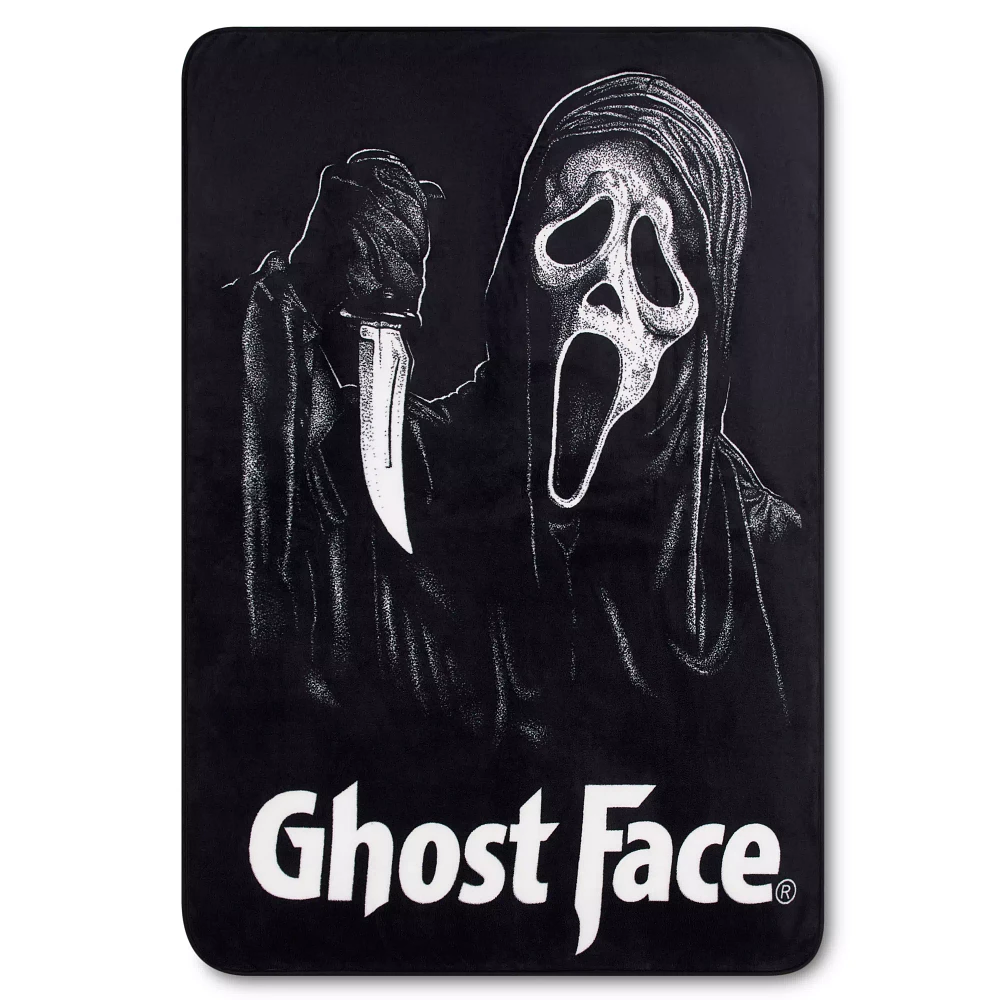 Ghost Face Knife Fleece Blanket