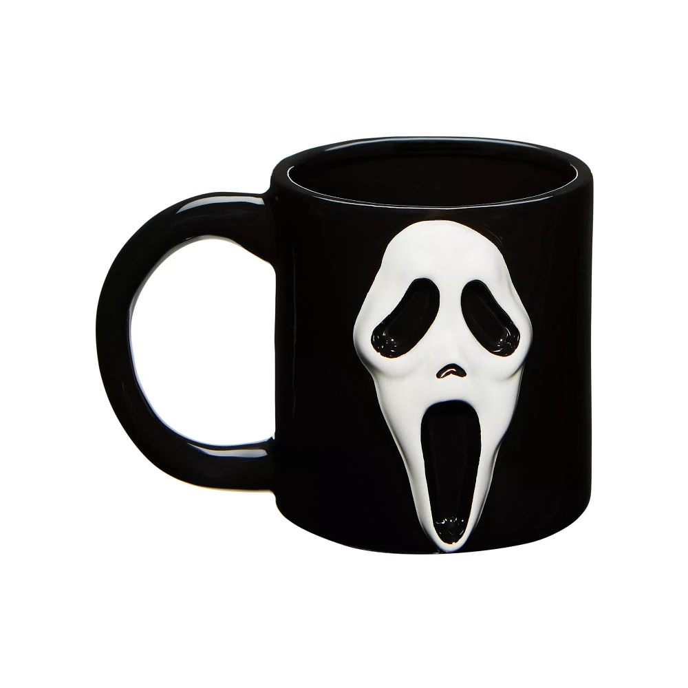 Ghost Face Molded Coffee Mug - 16 oz.