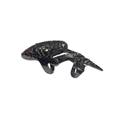 Silvertone Snake Finger Armor