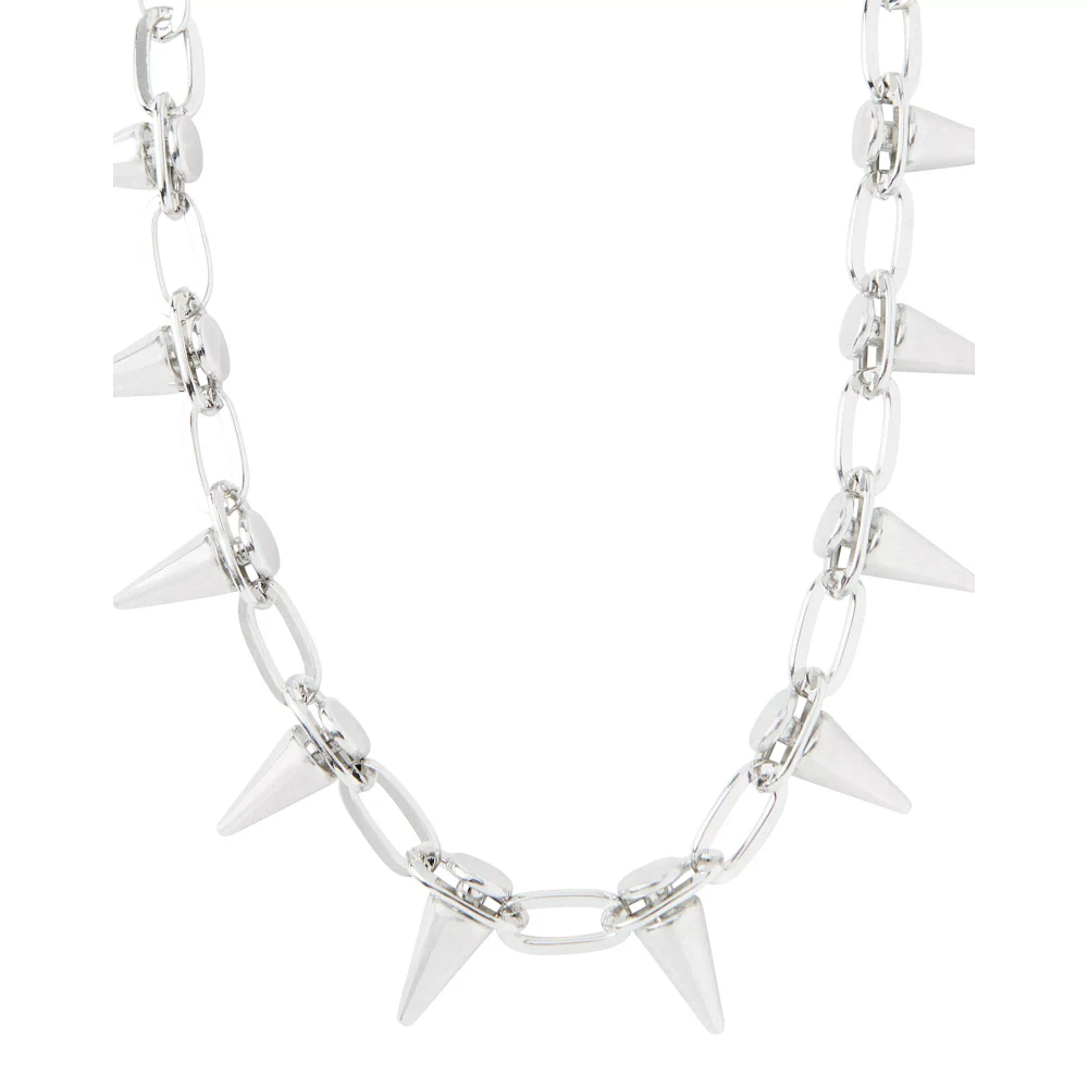 Spiked Curb Chain Necklace