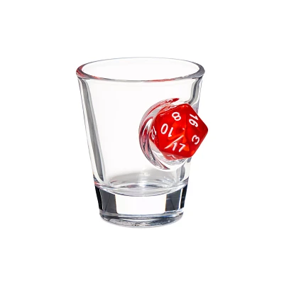Red Dice Shot Glass - 2 oz.