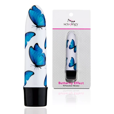 Butterfly Effect 10-Function Waterproof Vibrator 5.3 Inch - Sexology