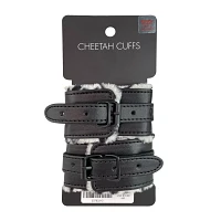 Faux Cheetah Fur Handcuffs - Pleasure Bound