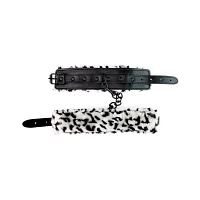 Faux Cheetah Fur Handcuffs - Pleasure Bound