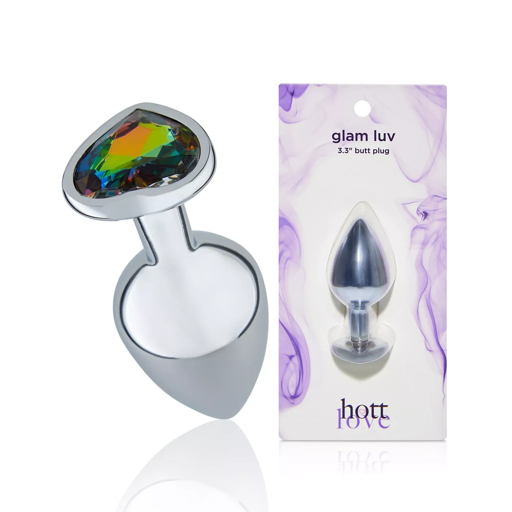 Glam Luv Metal Butt Plug 3.3 Inch - Hott Love