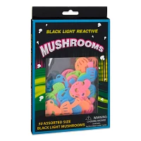 Black Light Mushroom Decals - 50 Pack