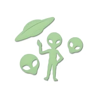 Glow in the Dark Aliens - 50 Pack