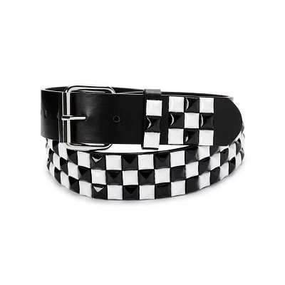 Checker Studded Belt